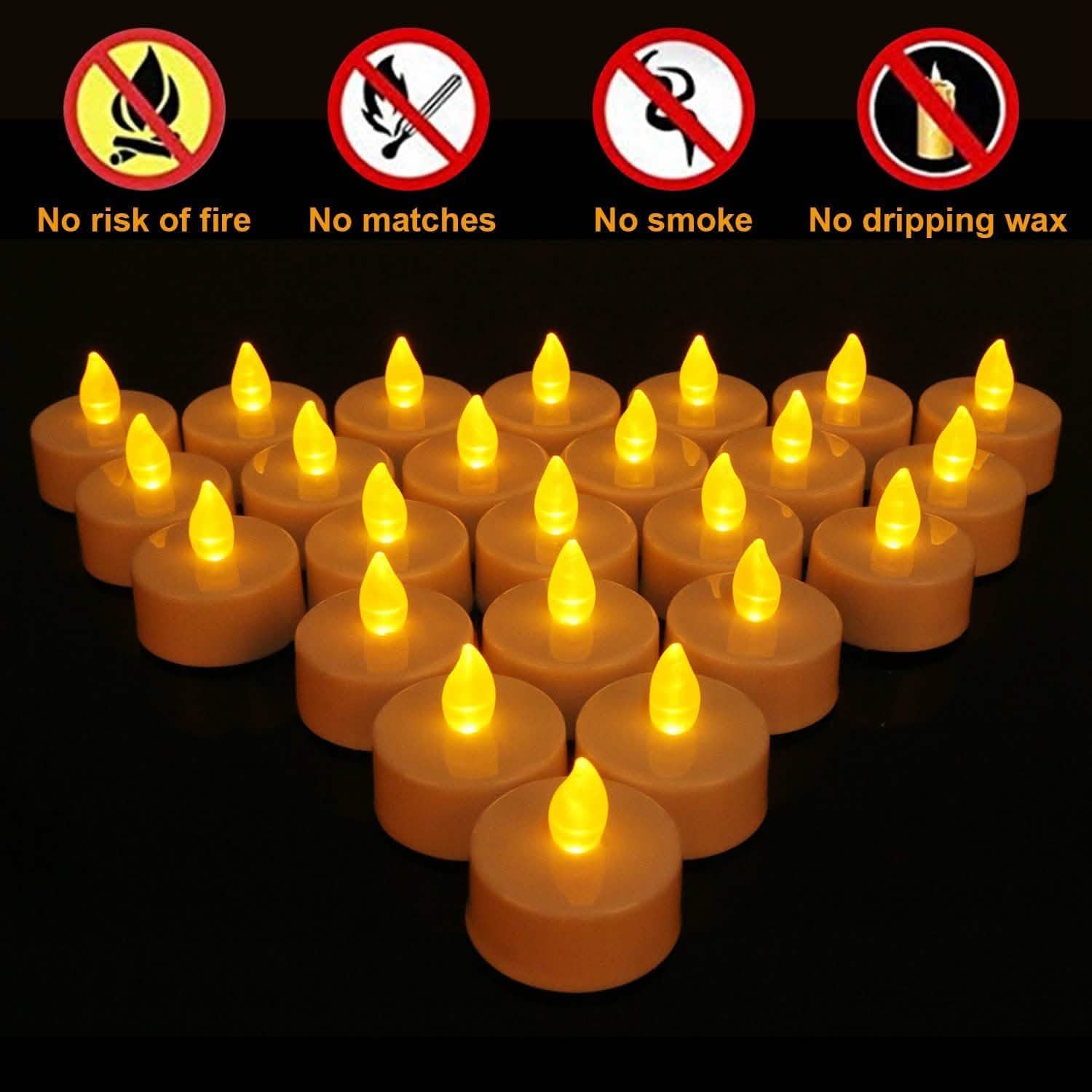 24-Piece: Flameless LED Tealight Candles DailySale