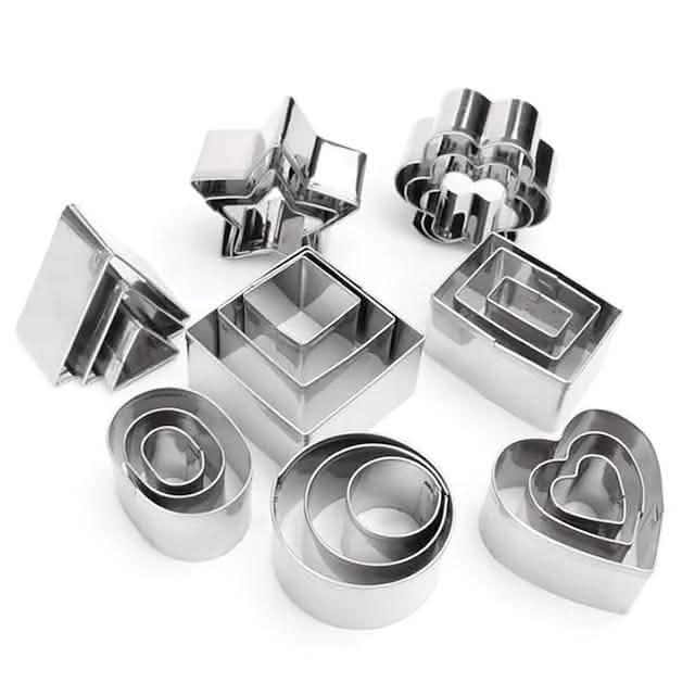 24-Piece: Stainless Steel Cookie Cutters Set DailySale
