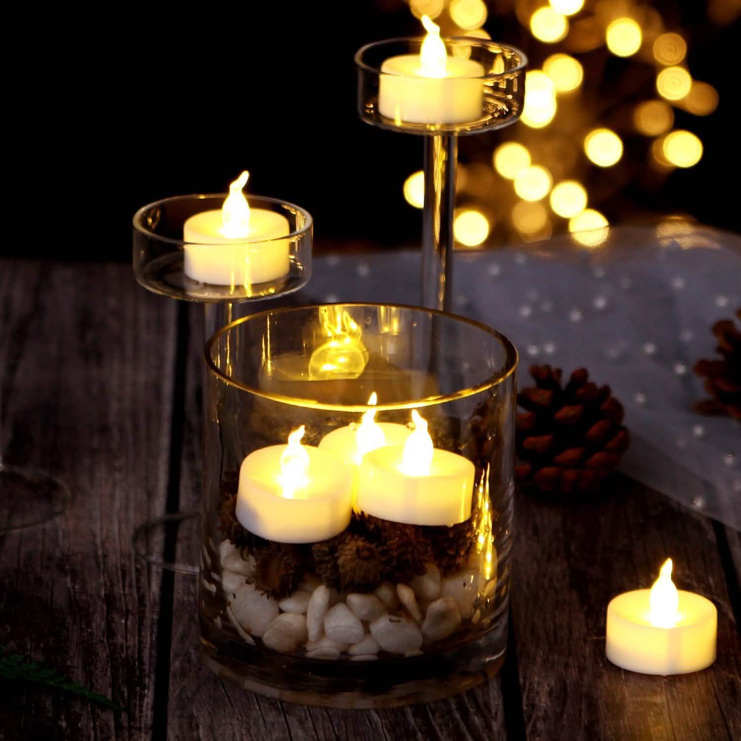 24-Piece: Warm White LED Tealight Candles DailySale