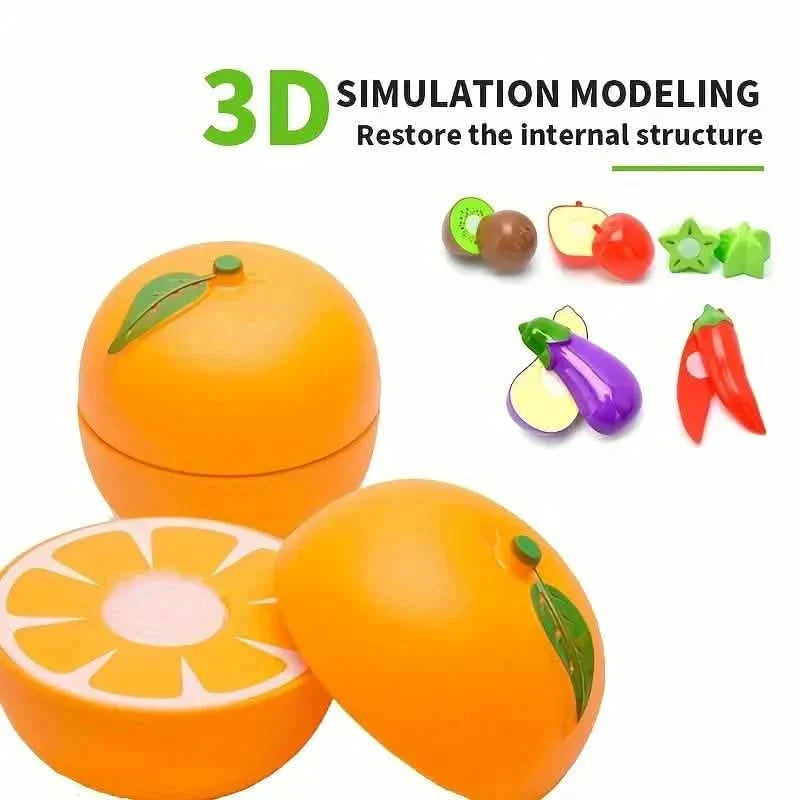 24-Pieces: Fun Food Cutting, Fruit and Vegetable Toys DailySale