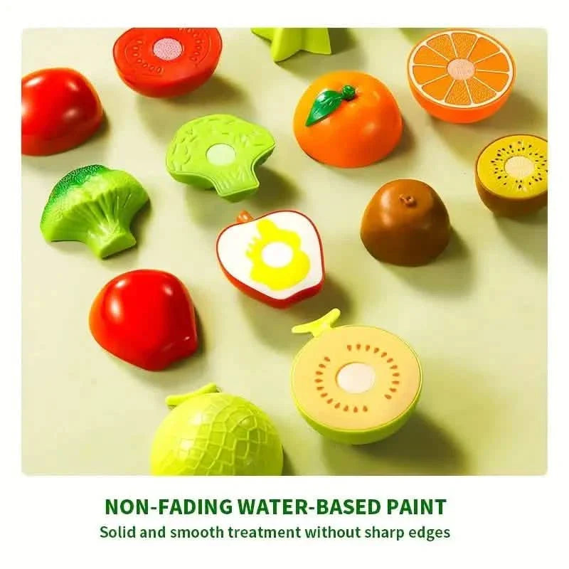 24-Pieces: Fun Food Cutting, Fruit and Vegetable Toys DailySale
