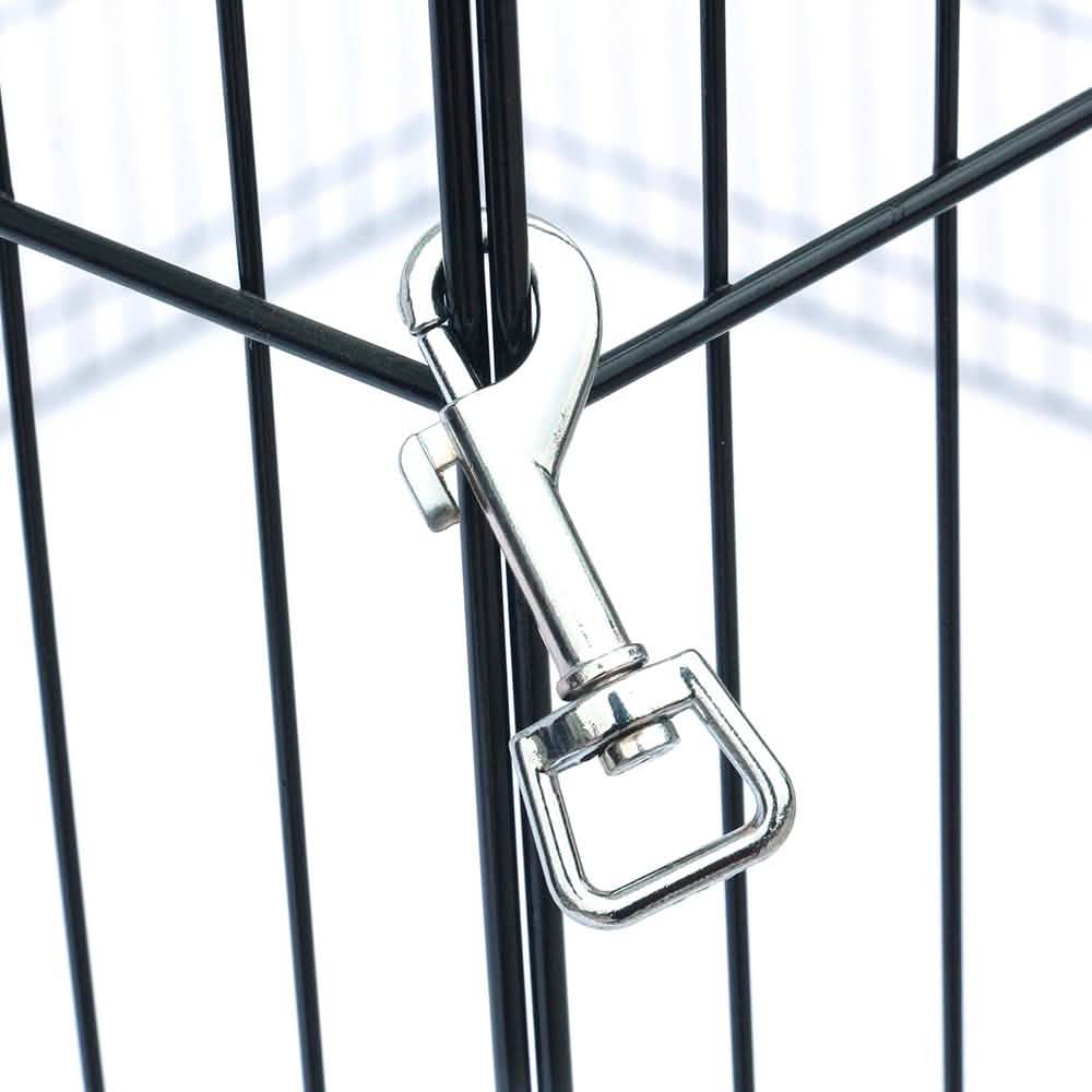 24" Tall Wire Fence 8 Panel Pet Folding Metal Play Pen DailySale