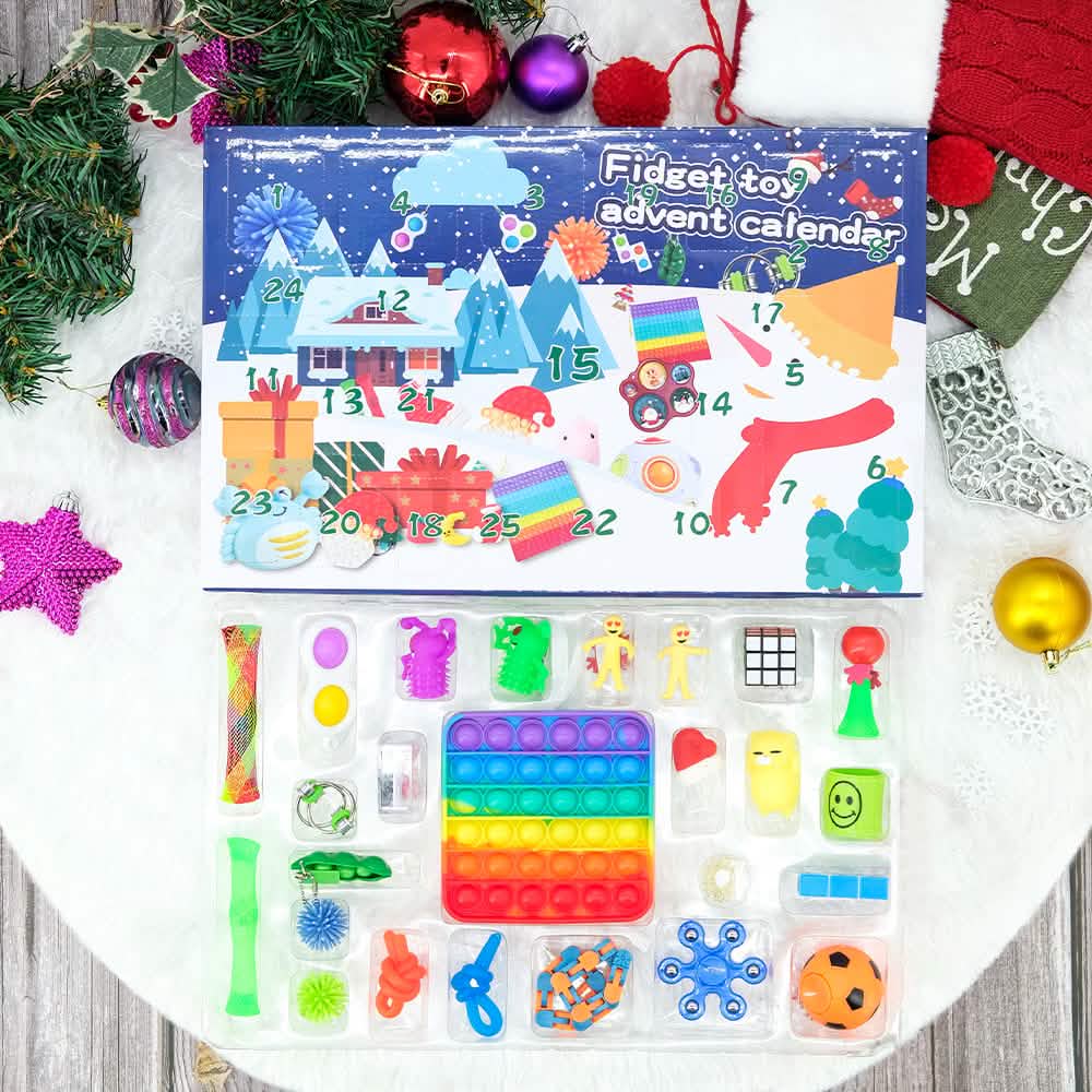 25-Piece: Christmas Advent Fidget Toy Calendar DailySale
