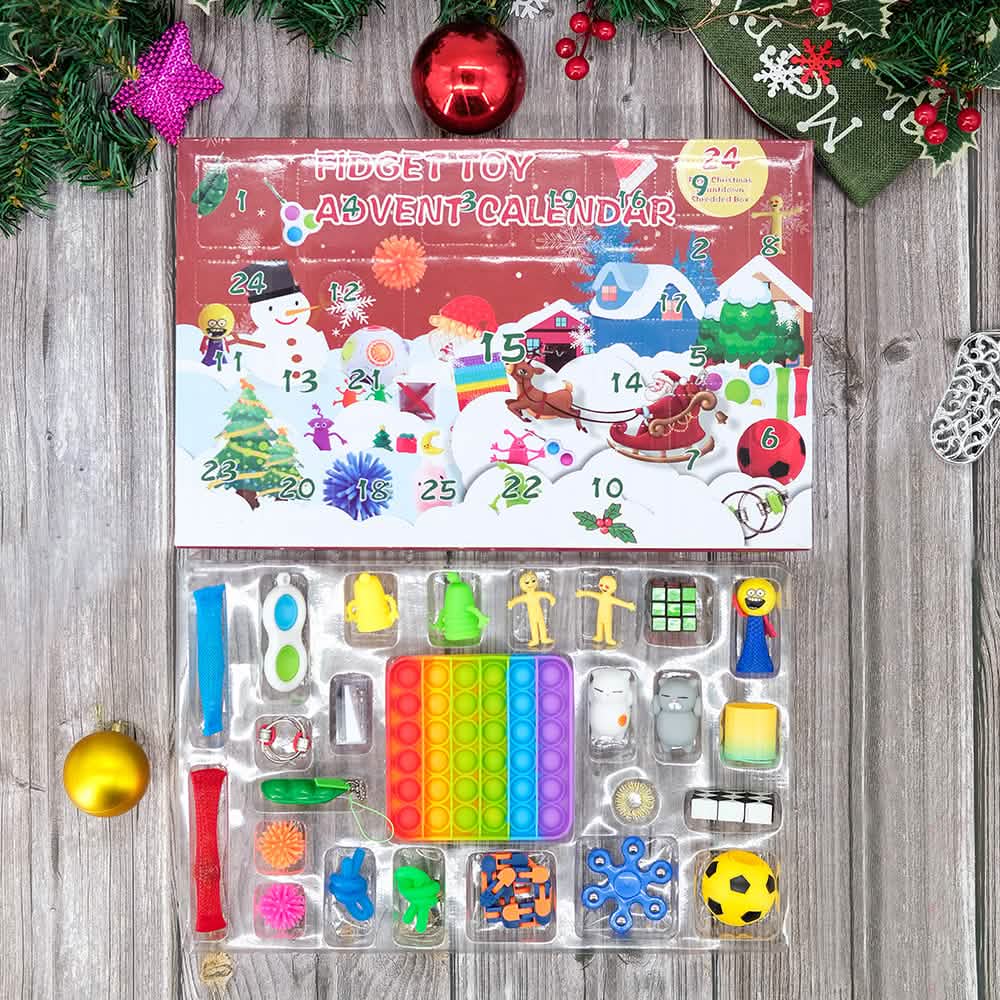 25-Piece: Christmas Advent Fidget Toy Calendar DailySale