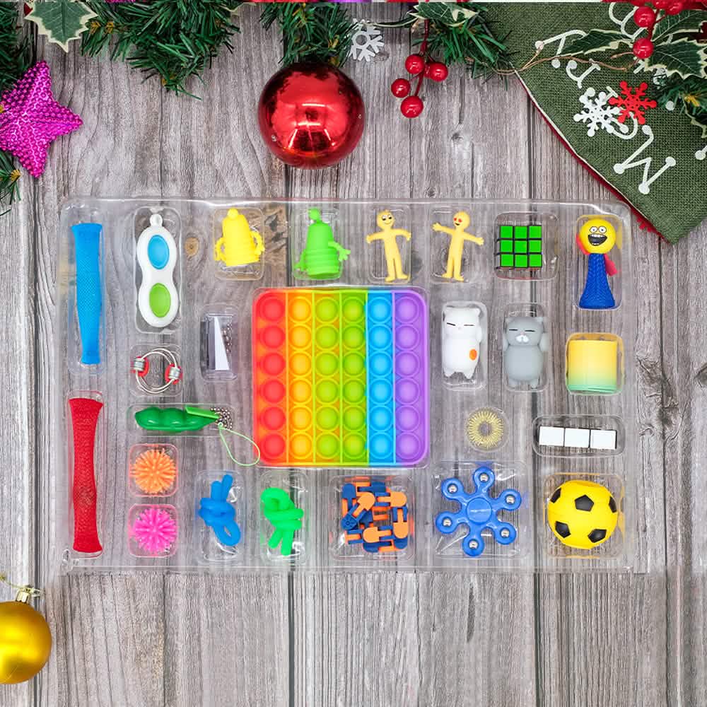 25-Piece: Christmas Advent Fidget Toy Calendar DailySale