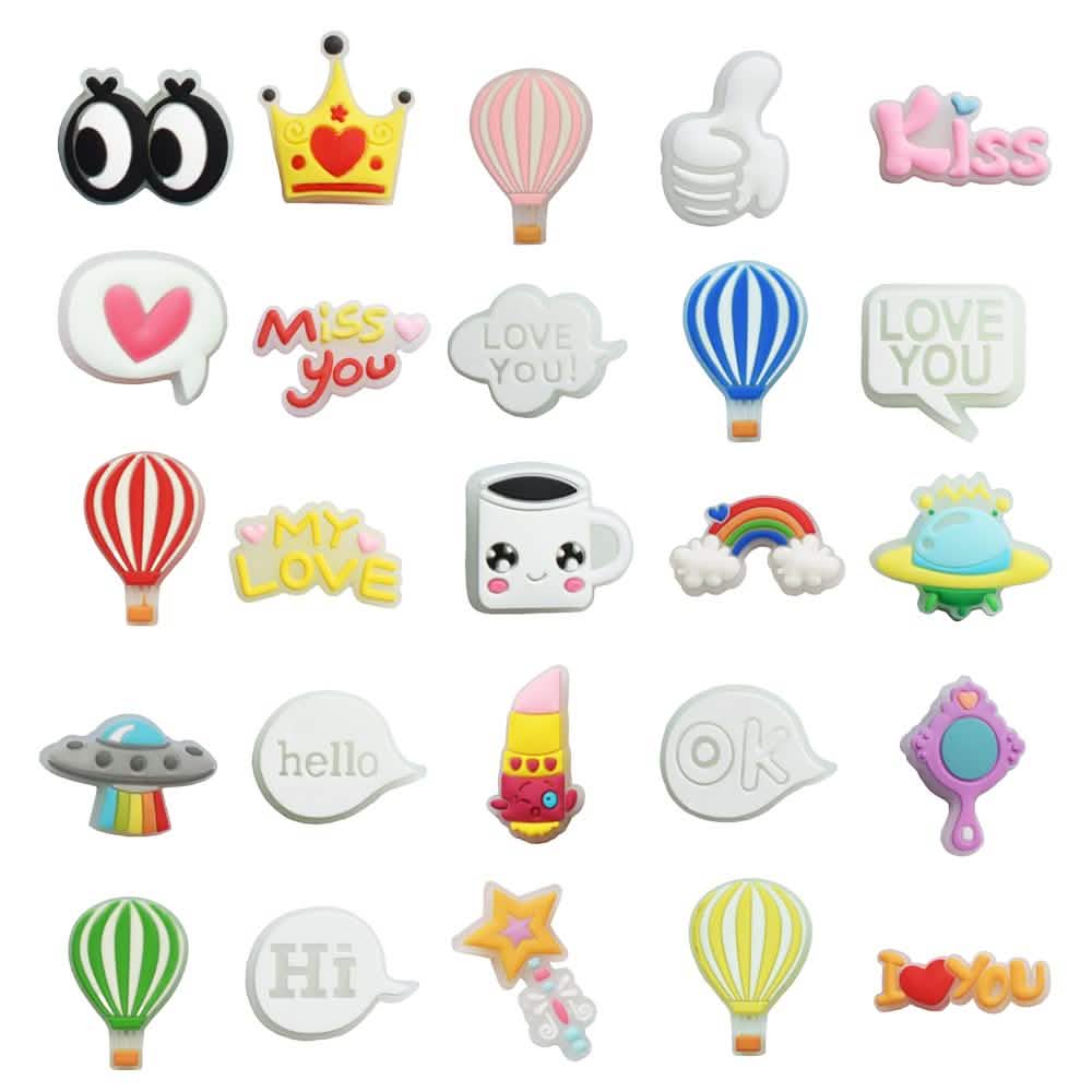 25-Pieces: Glow in Dark Croc Shoe Charms DailySale