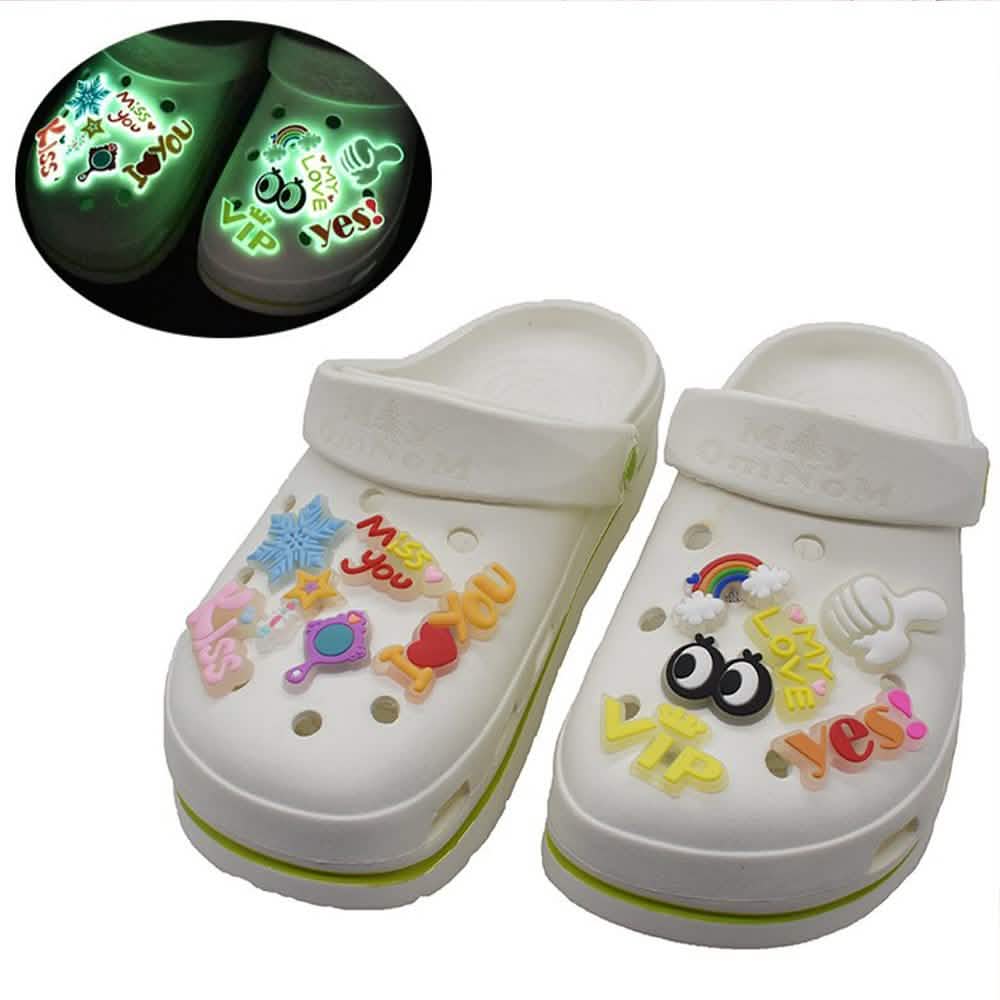 25-Pieces: Glow in Dark Croc Shoe Charms DailySale