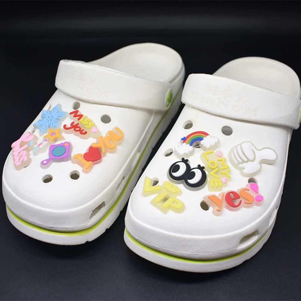 25-Pieces: Glow in Dark Croc Shoe Charms DailySale