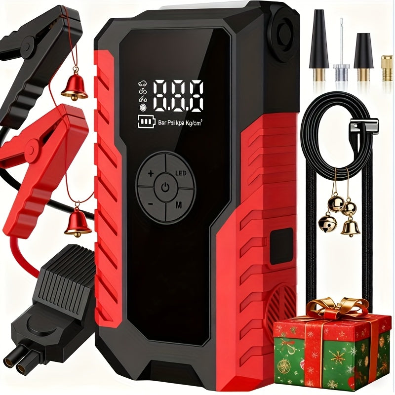Portable 12V Car Jump Starter, Battery Charger, Air Pump (LED Display) DailySale