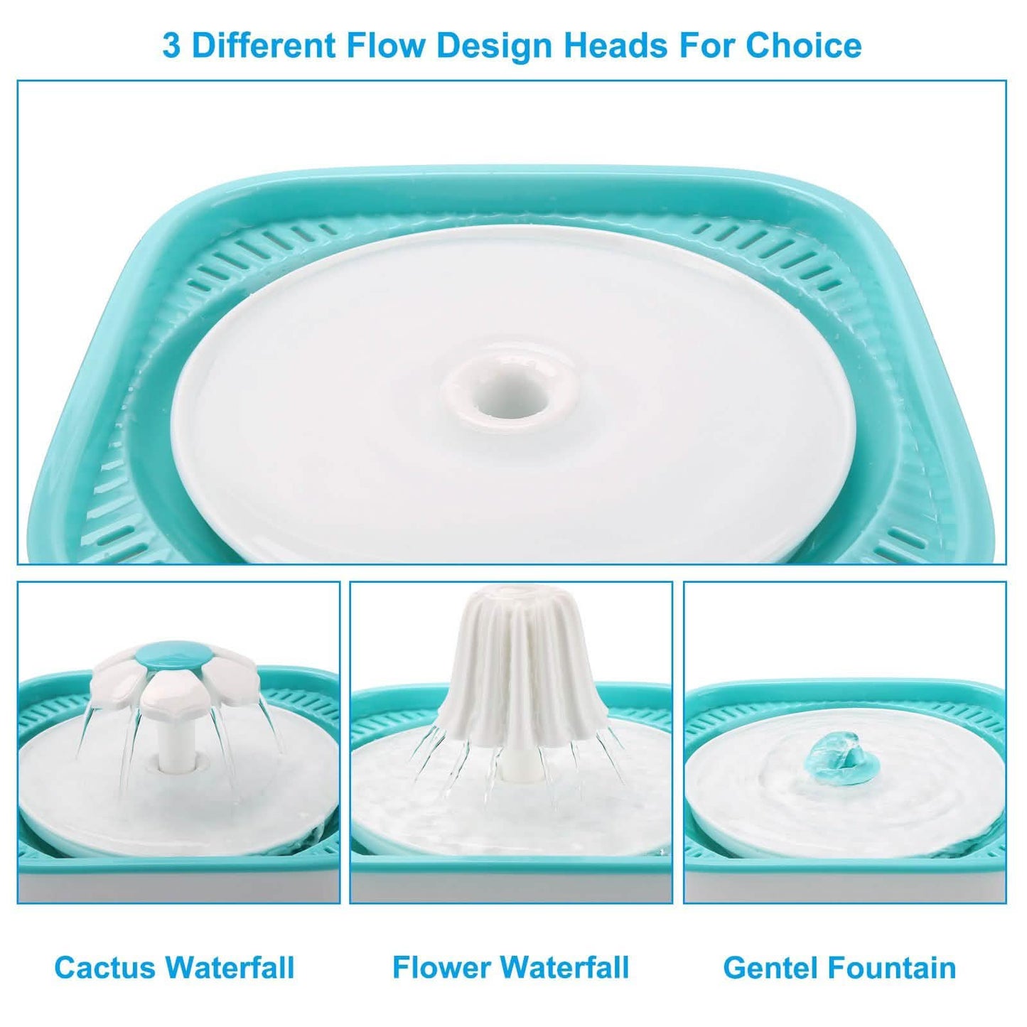 2.5L Super Quiet Cat Water Fountain Bowl Pet Drinking Dispenser DailySale