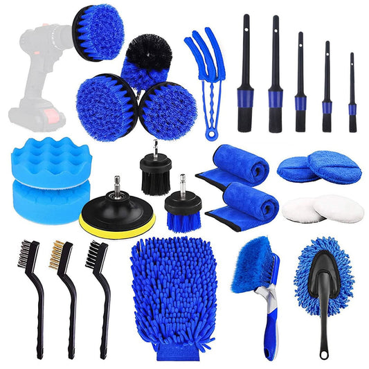 26-Pieces: Car Detailing Brush Kit DailySale