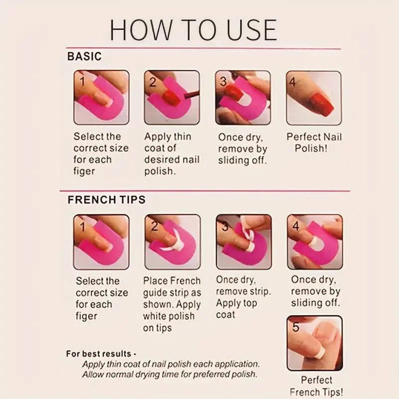 26-Pieces U Curve Shape 10 Sizes Nail Protector DailySale