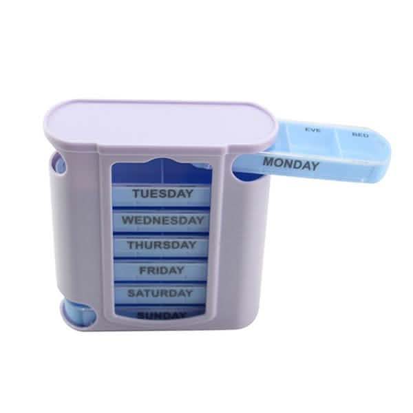 28 Grid Container Organizer Medicine Weekly Storage Pill 7 Day Tablet Sorter Box Case DailySale