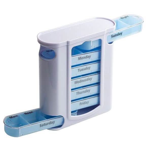 28 Grid Container Organizer Medicine Weekly Storage Pill 7 Day Tablet Sorter Box Case DailySale