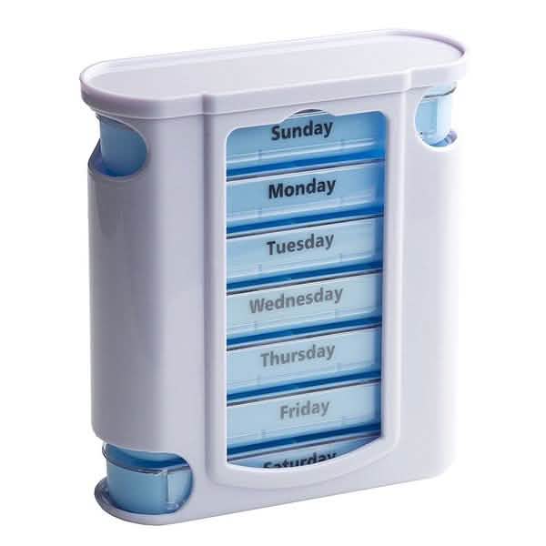 28 Grid Container Organizer Medicine Weekly Storage Pill 7 Day Tablet Sorter Box Case DailySale