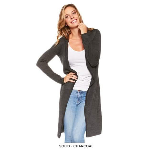 Stylish Long Hooded Cardigan - Assorted Colors DailySale