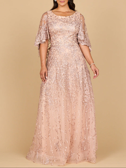 Cape Sleeve Mother's Gown | 28881 Lara New York