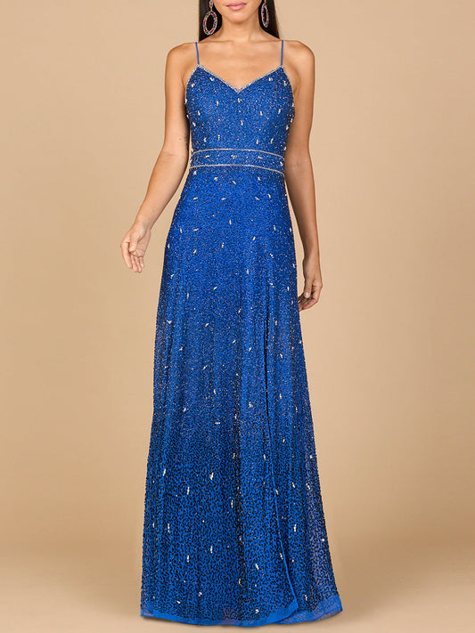 Ombre Beaded Gown  - OUTLET Lara New York