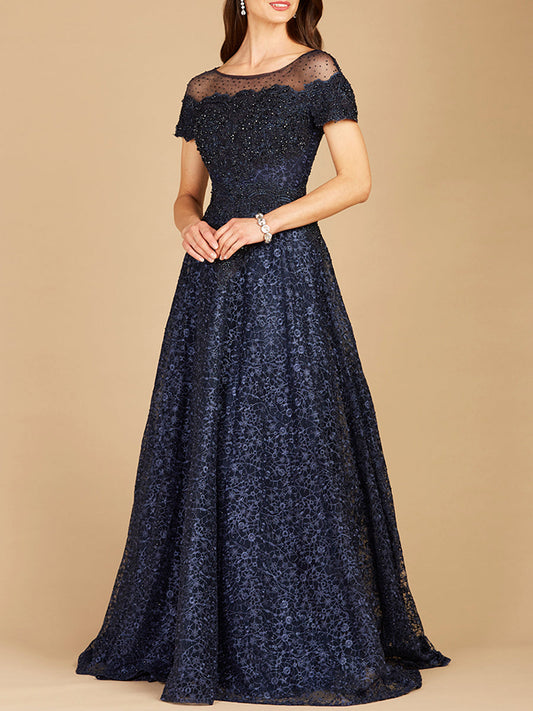 Sheer Off Shoulder Ball Gown | Lara 29765 Lara New York