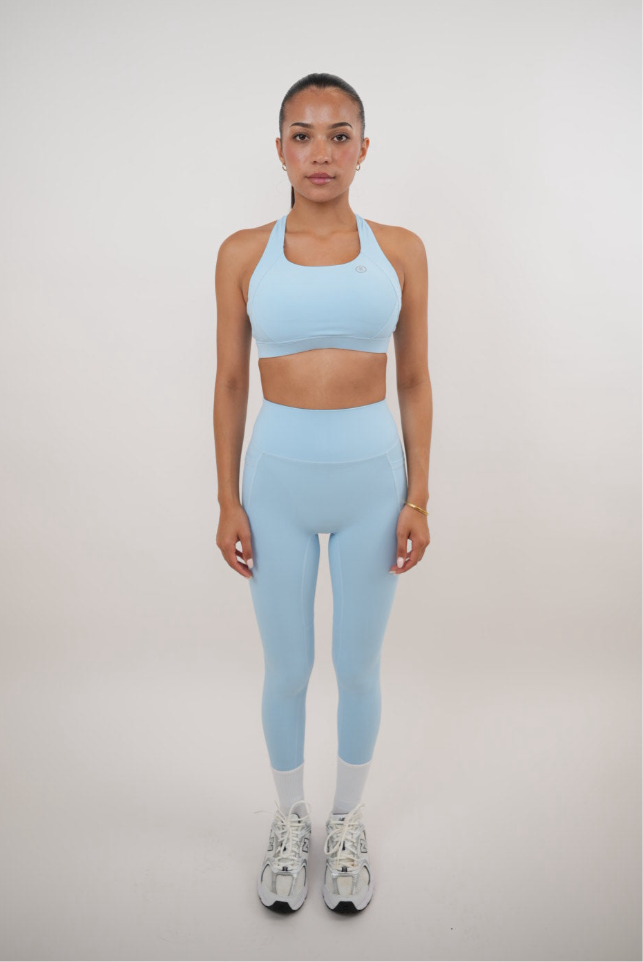 I Am Glowing Sky Blue Quick Dry Butter Legging KIMITH BRAND
