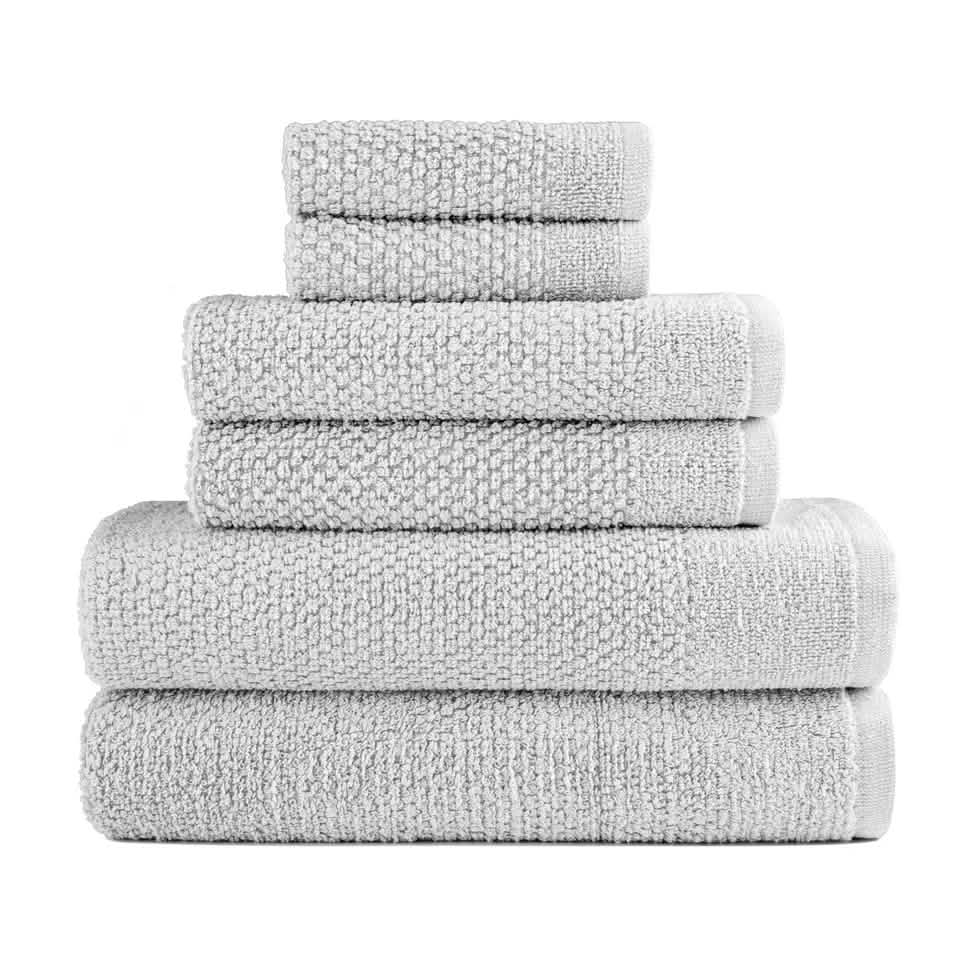 6-Piece: Dan River Popcorn Cotton Bath Towel Set DailySale