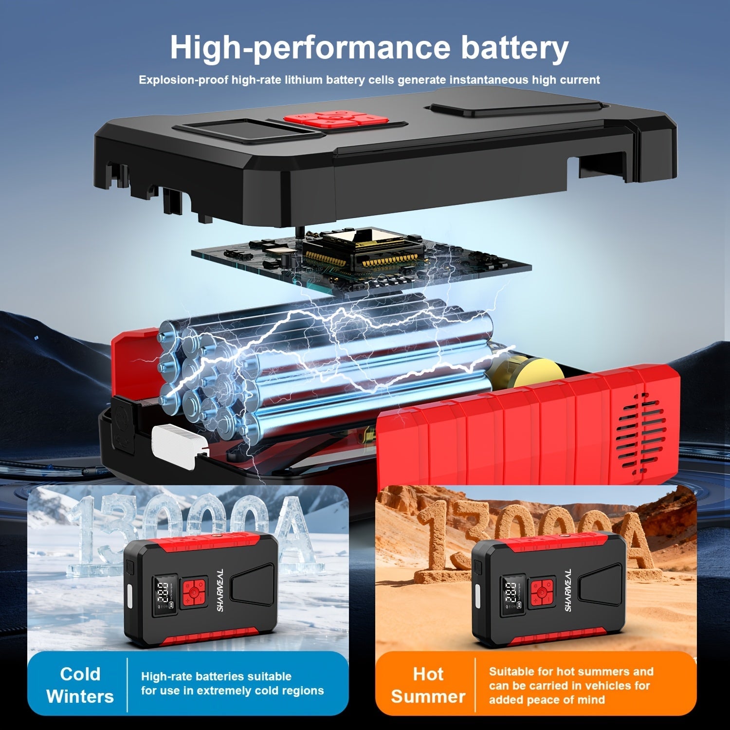 Portable Car Jump Starter with Air Compressor DailySale