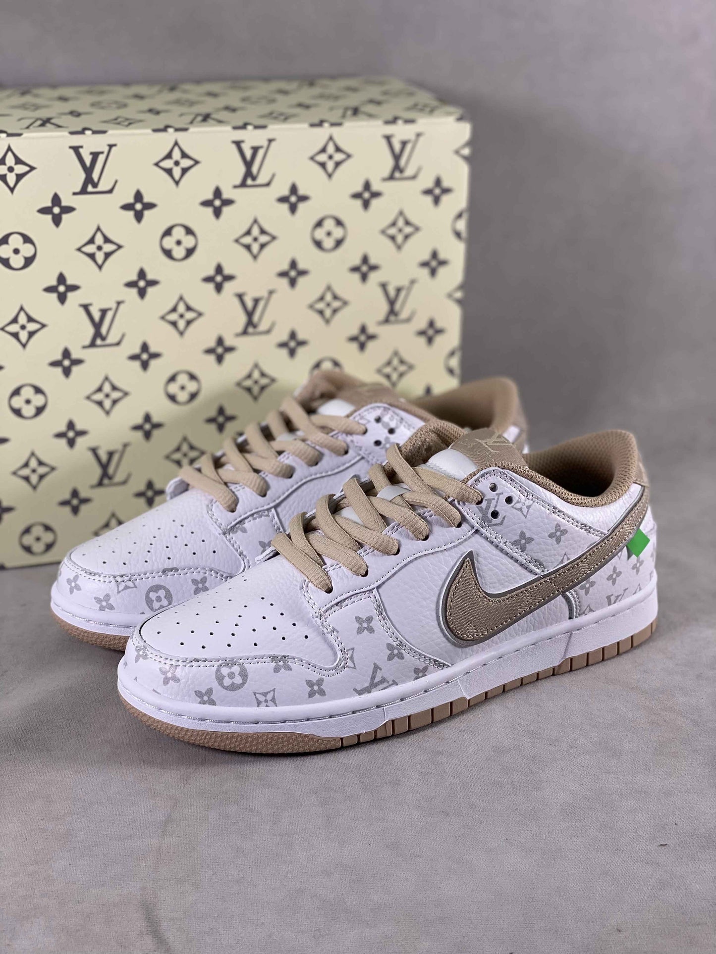Custom SB Dunk Low x Monogram LV0526 596 SneakerNational