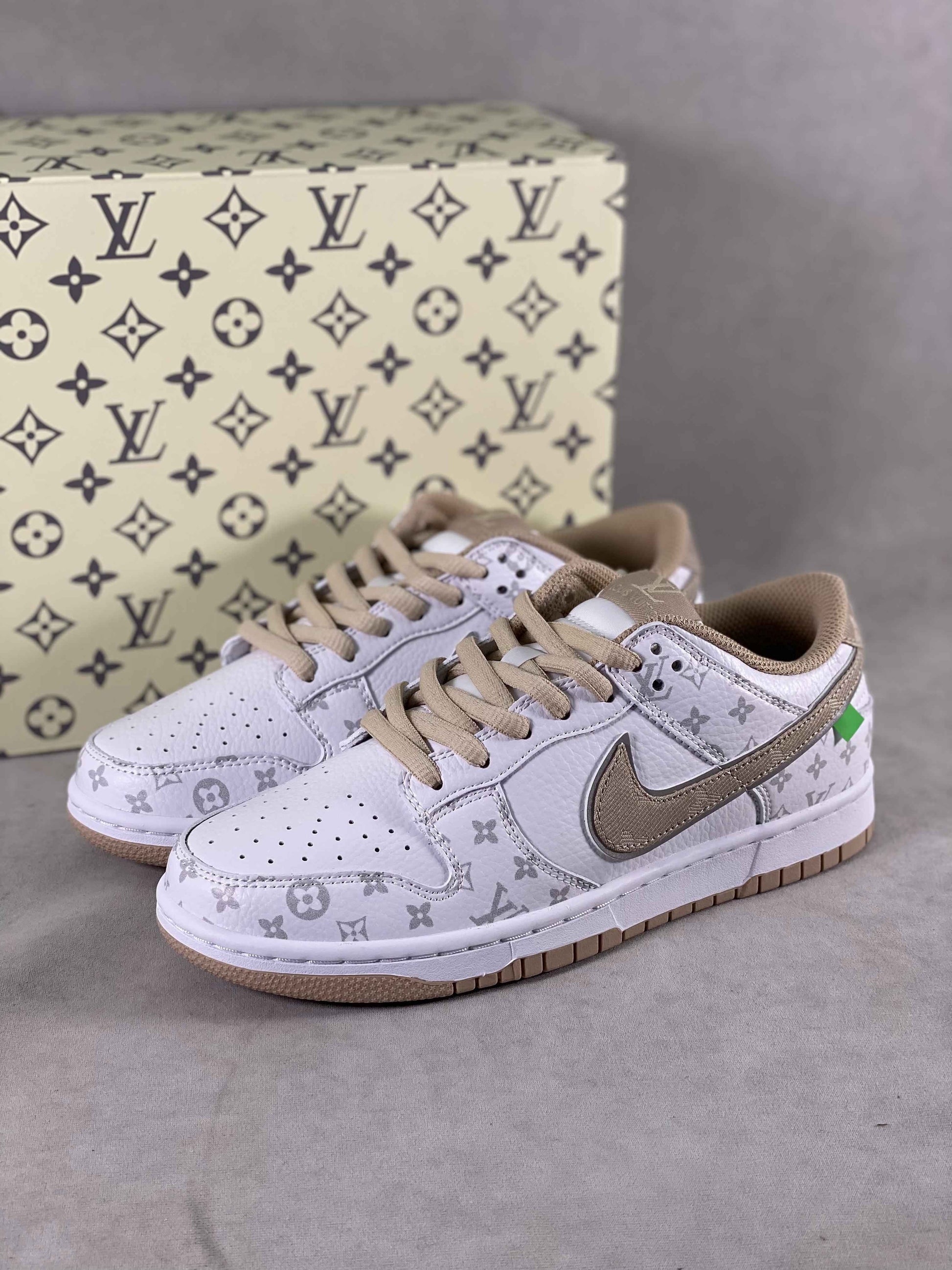 Custom SB Dunk Low x Monogram LV0526 596 SneakerNational