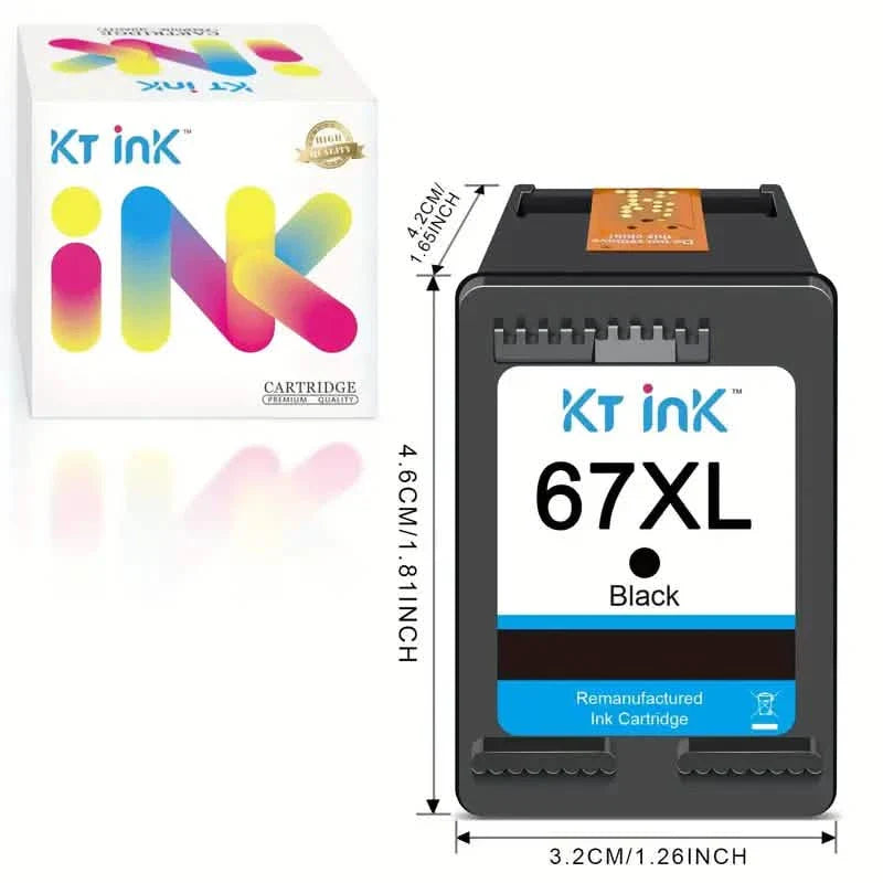 High-Yield Ink Cartridge 67XL for HP DeskJet and Envy Printers DailySale