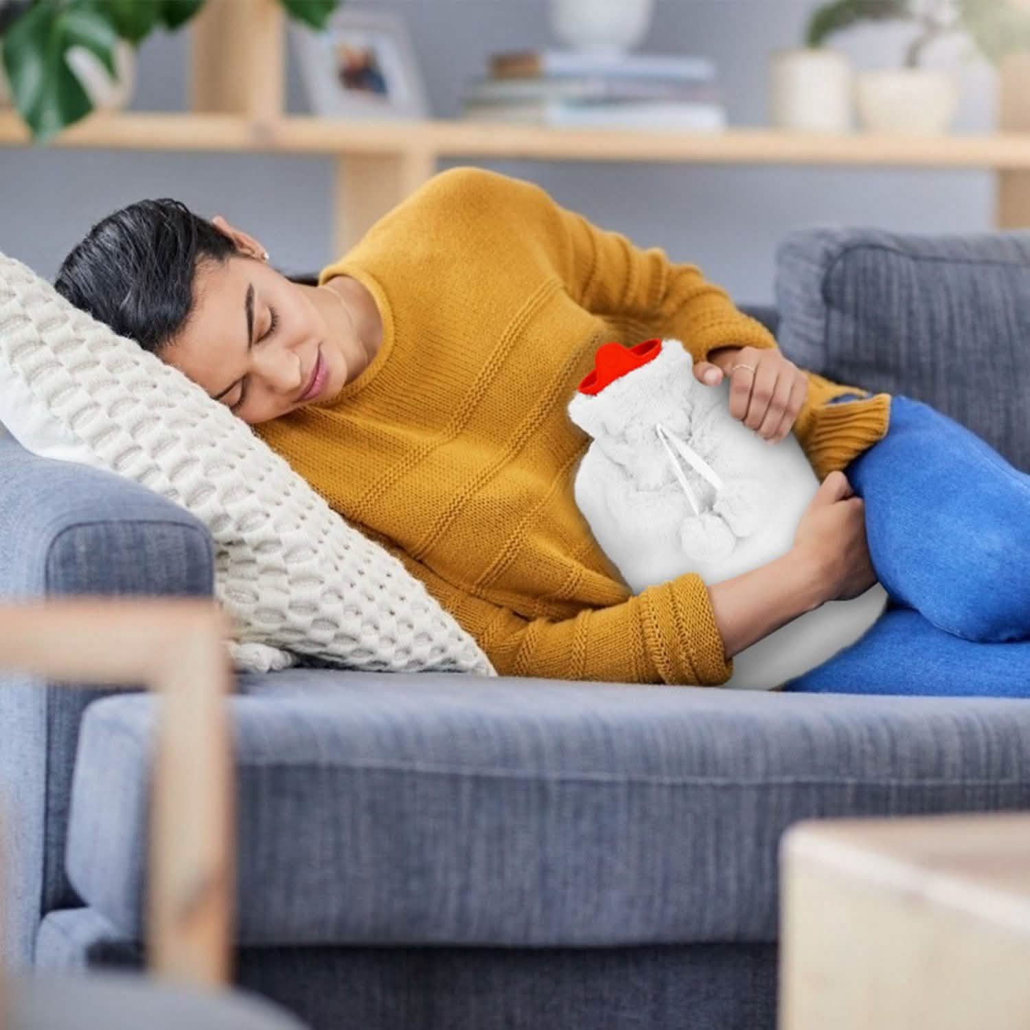 2L Hot Water Bottle with Plush Cover DailySale