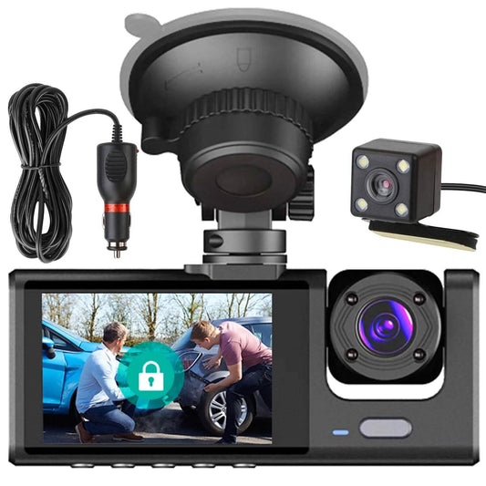 3 Channel Car DVR Dash Cam Video Recorder DailySale