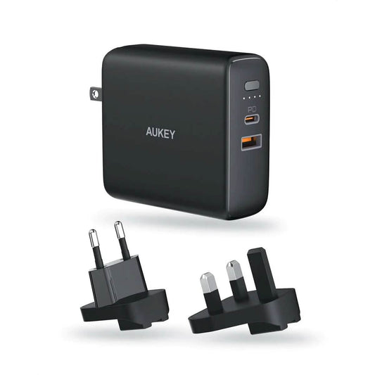 3-in-1 AUKEY Combo 5000mAh Portable Charger Travel Plugs US EU UK DailySale