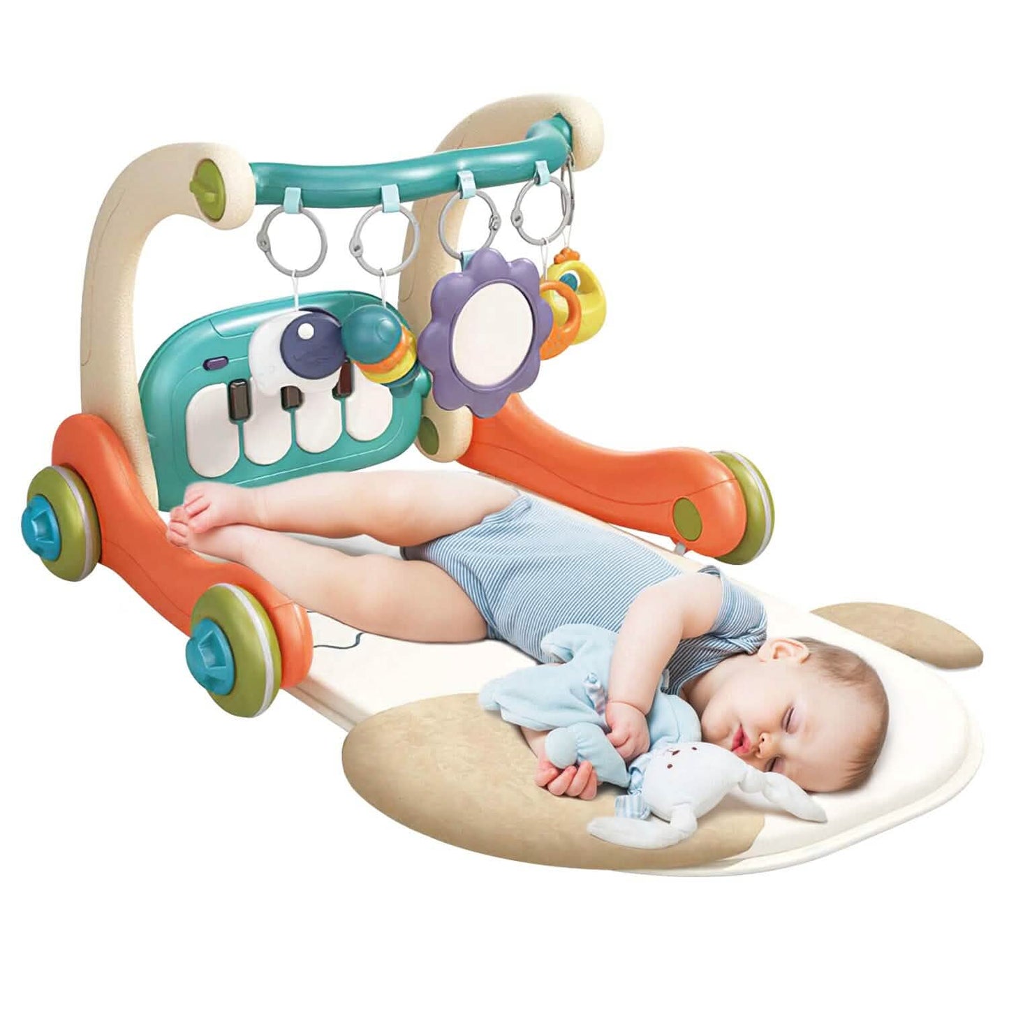 3-in-1 Baby Gym Playmat with Learning Walker for 0-12 Months Old DailySale