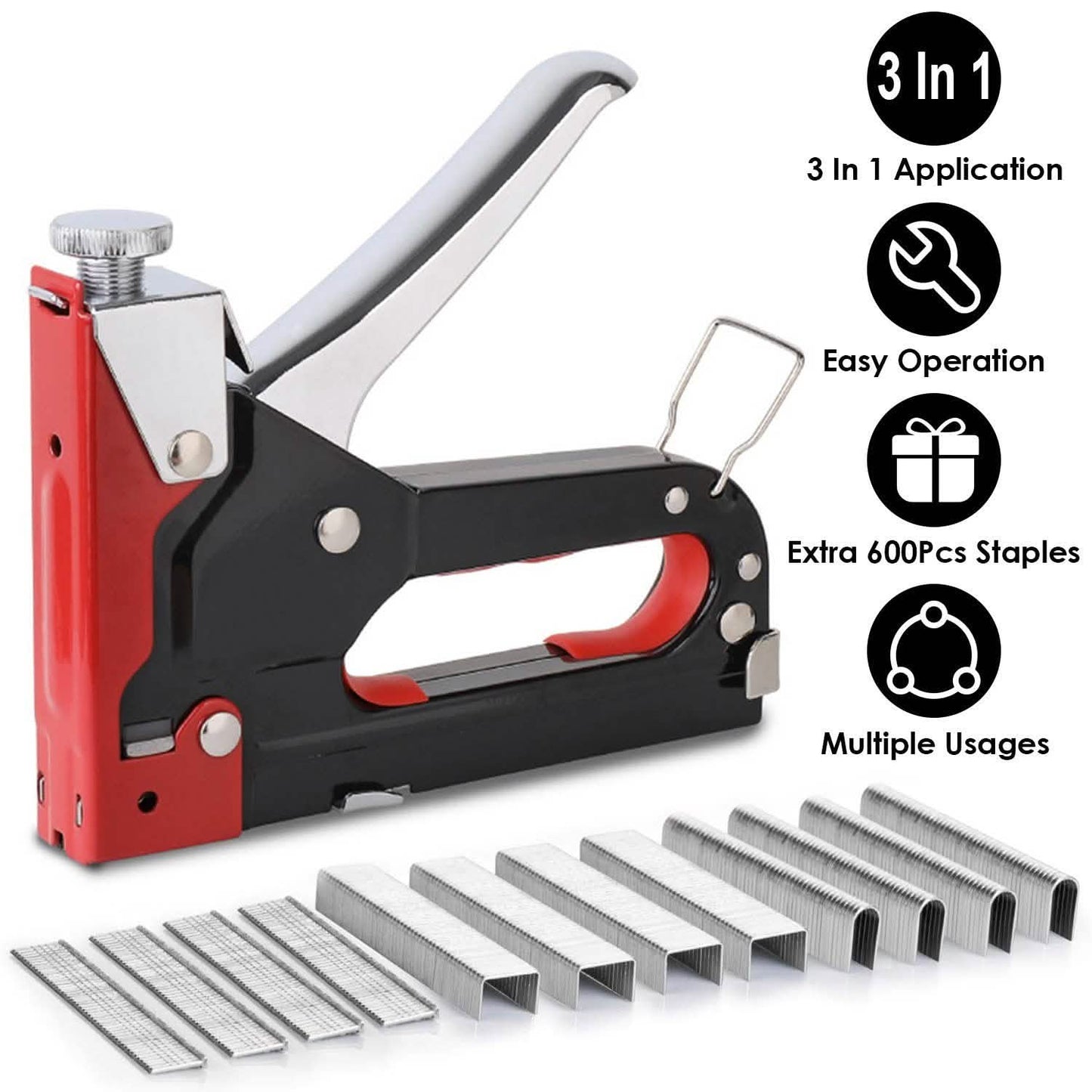 3-in-1 Heavy Duty Manual Nail Stapler Kit DailySale