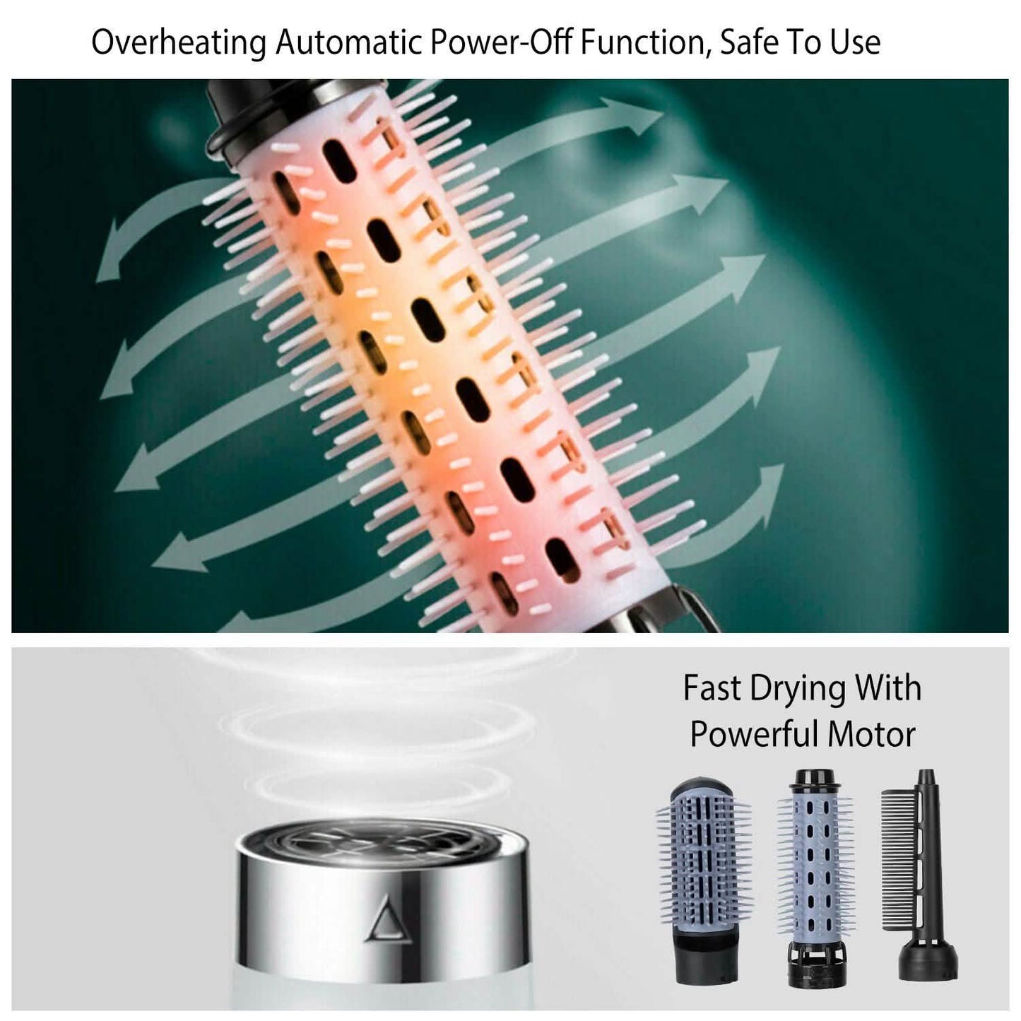 3-in-1 Hot Air Brush One-Step Hair Dryer Comb DailySale