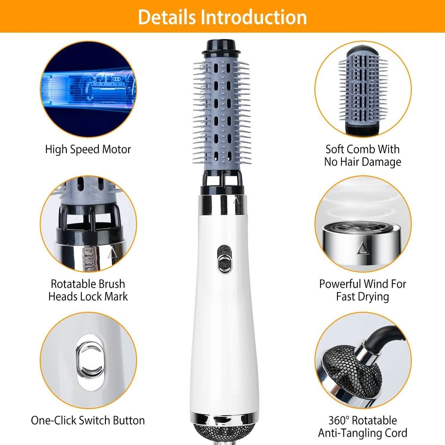 3-in-1 Hot Air Brush One-Step Hair Dryer Comb DailySale
