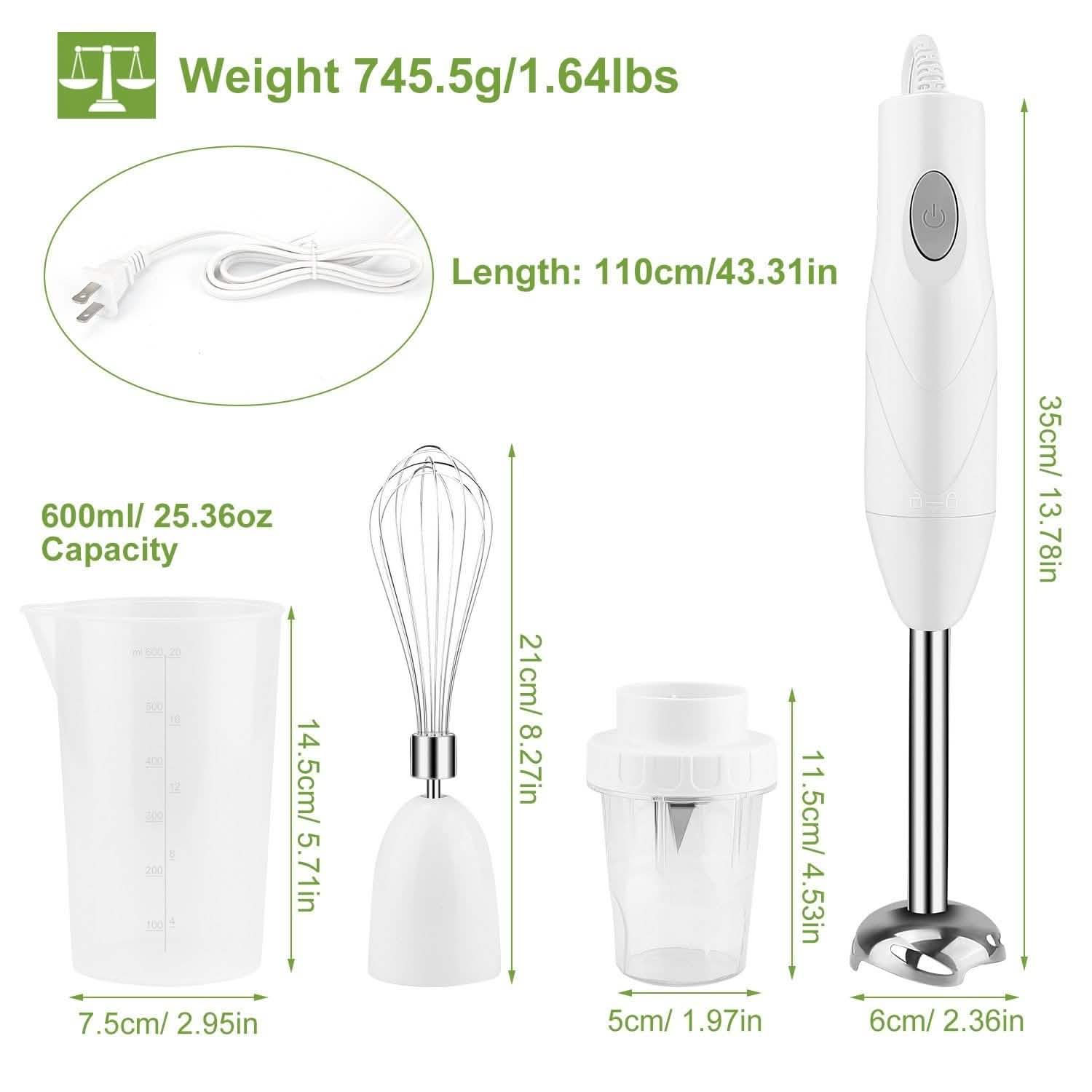 3-in-1 Immersion Hand Blender Multifunctional Stick DailySale