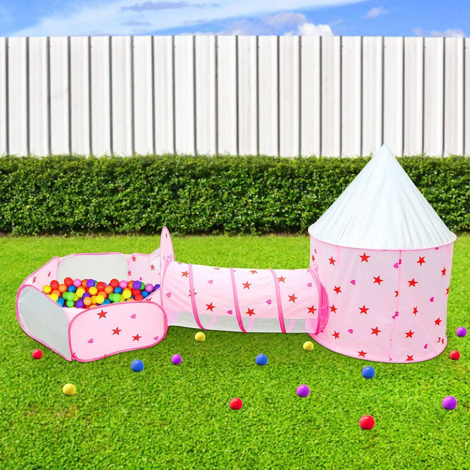 3-in-1 Kids Play Tent Ball Pit Set DailySale