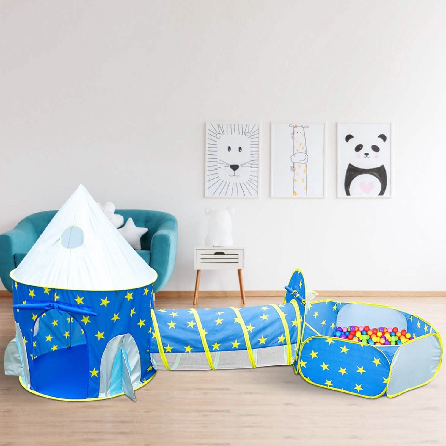 3-in-1 Kids Play Tent Ball Pit Set DailySale
