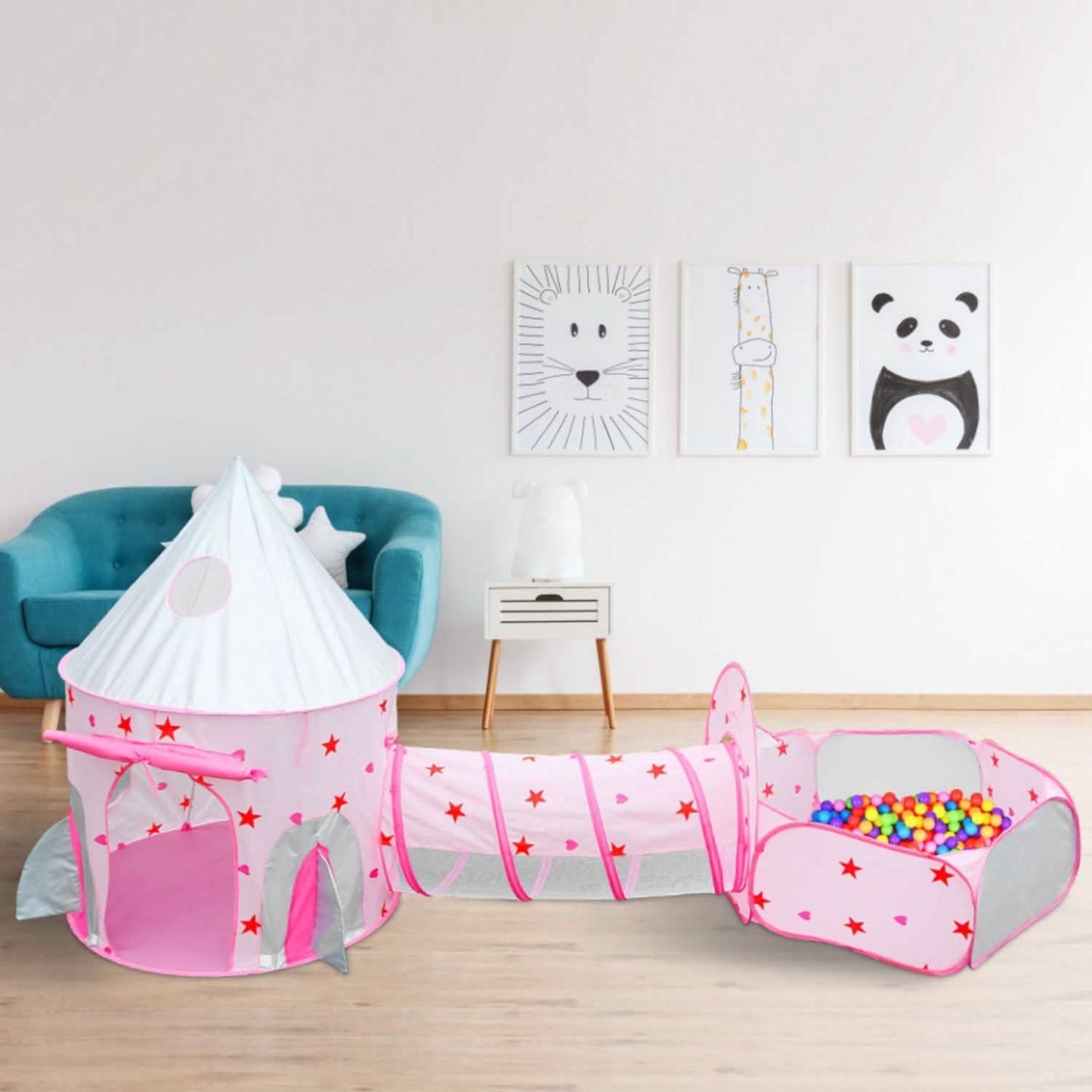3-in-1 Kids Play Tent Ball Pit Set DailySale