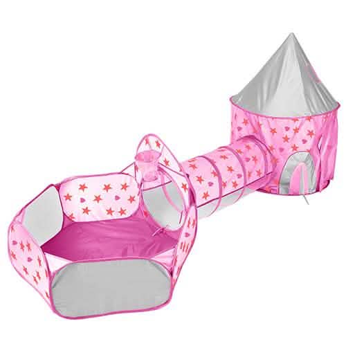3-in-1 Kids Play Tent Ball Pit Set DailySale