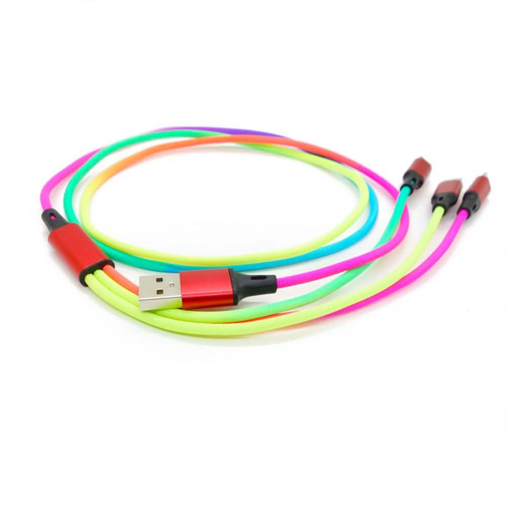 3-in-1 Rainbow Charging Cable DailySale