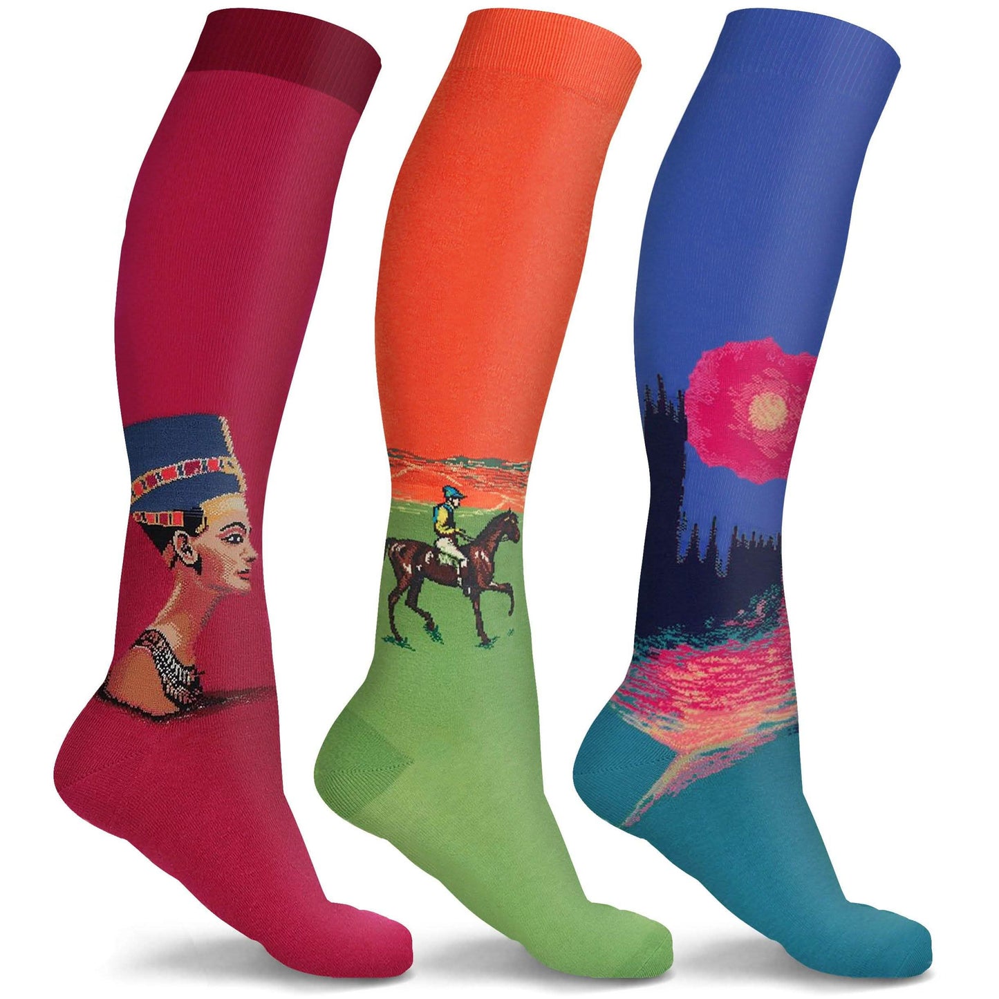 3 or 6-Pairs: DCF Famous Art Paintings Compression Socks DailySale