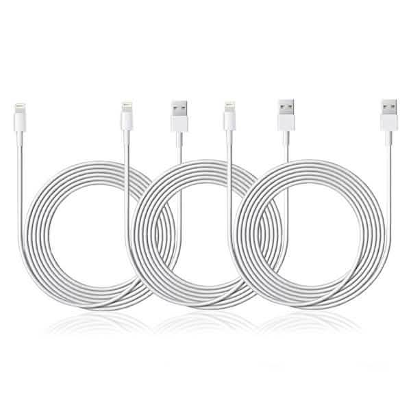 3-Pack: 10ft Apple-Certified Lightning Cable DailySale
