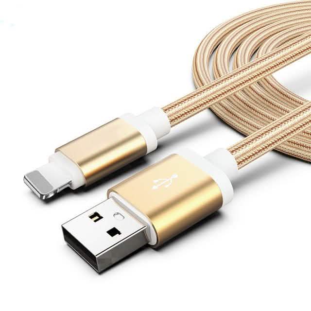 3-Pack: 10FT Heavy Duty Braided iPhone Lightning USB Cable DailySale