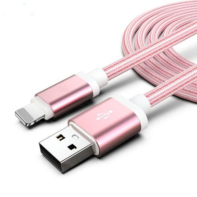 3-Pack: 10FT Heavy Duty Braided iPhone Lightning USB Cable DailySale