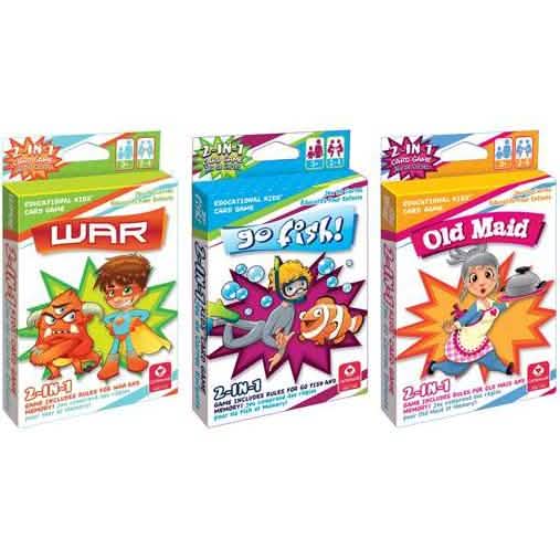 3-Pack: 2-in-1 Kids' Card Games DailySale