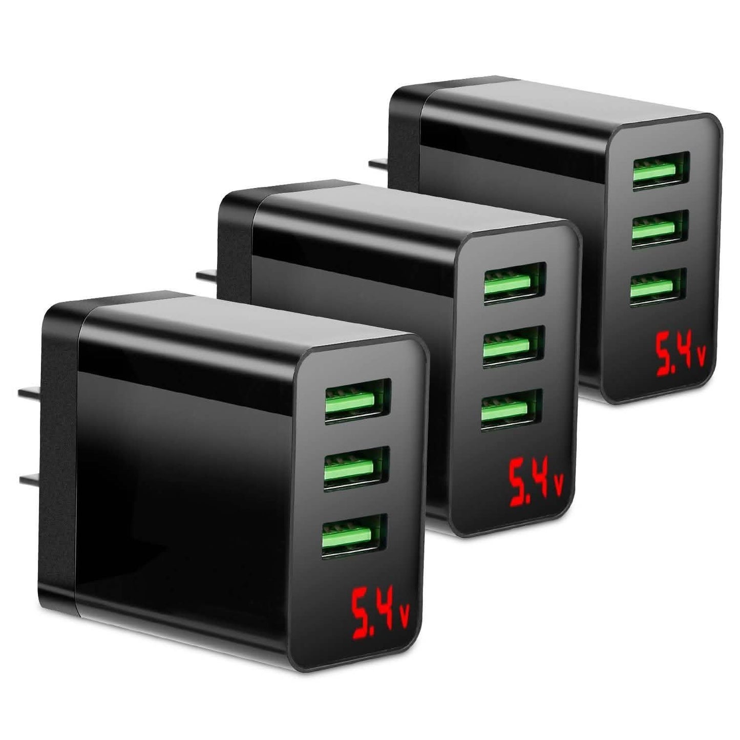 3-Pack: 3-Port USB Wall Charger DailySale
