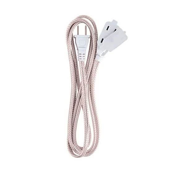 3-Pack: 6" Ativa Braided AC Extension Cord DailySale