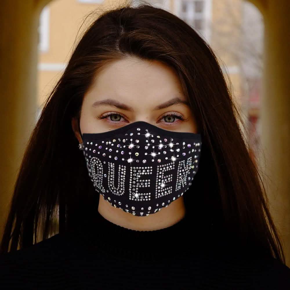 3-Pack: All the Blings Rhinestone Cotton Face Mask DailySale